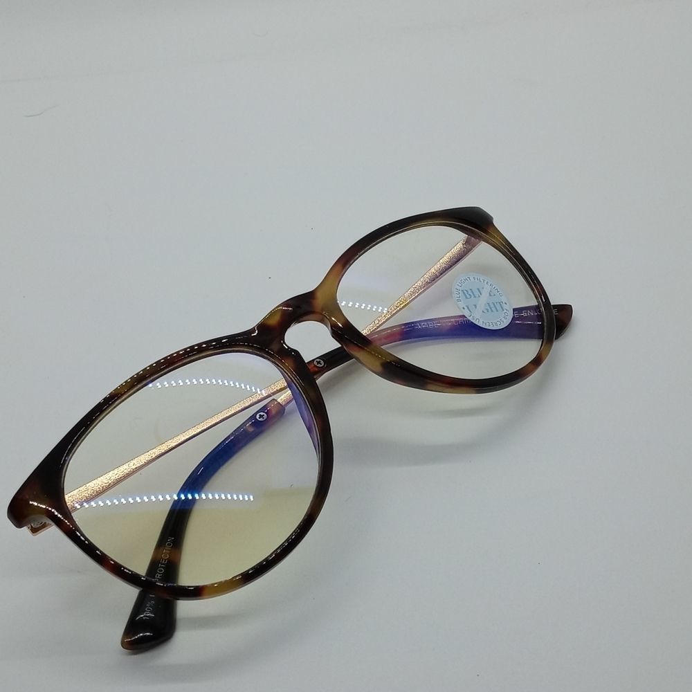 Blue Light Filter Tinted Tortoise Glasses